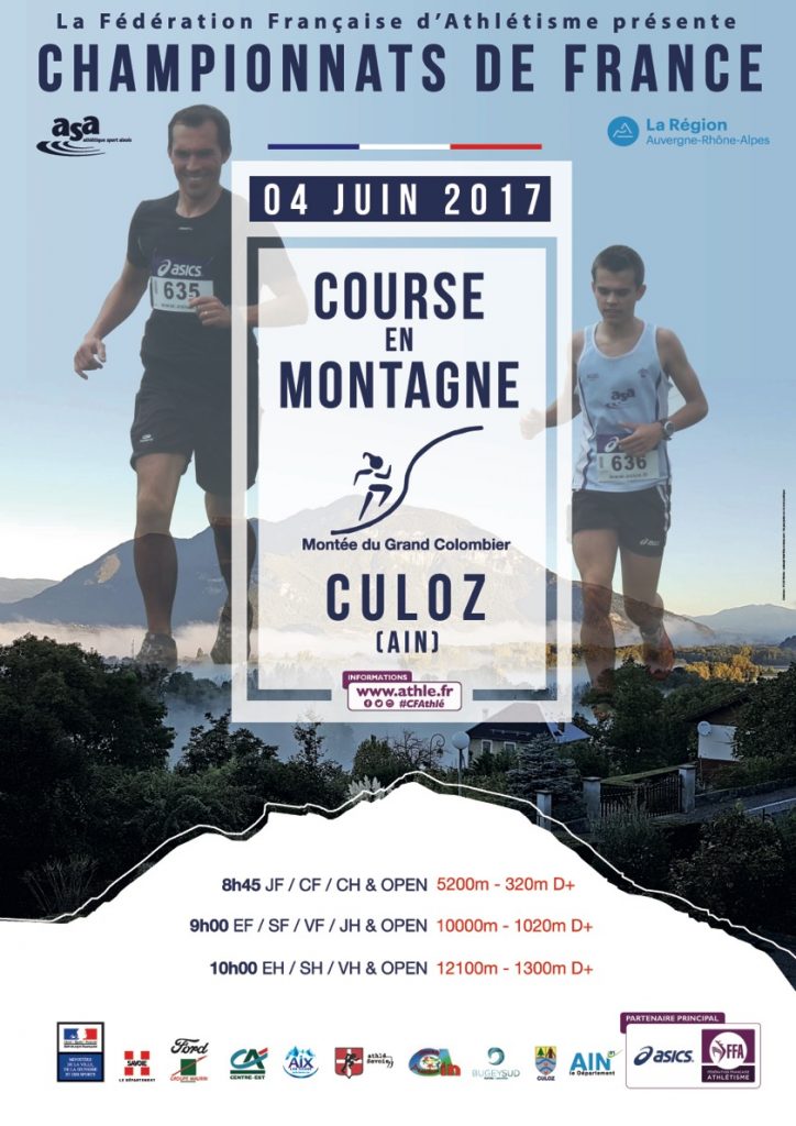 CHAMPIONNAT DE FRANCE de MONTAGNE 2017  Culoz  AFFICHE-FRANCE-724x1024